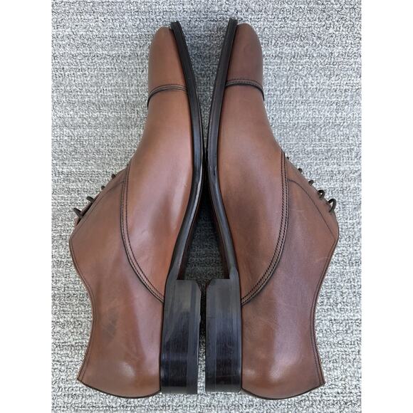 TO BOOT NEW YORK Adam Derrick Picard Burnished Brown Cap Toe Men\'s Size 10.5 NEW main image 7